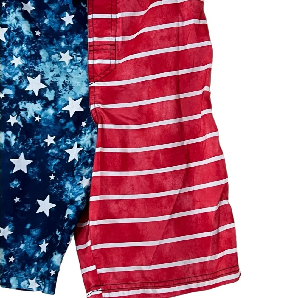 Cat & Jack | Patriotic American flag swim trunks boy’s size large 12/14